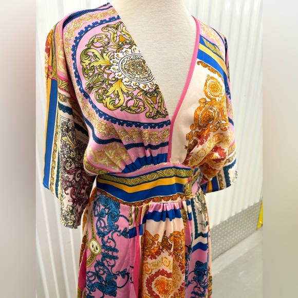 BOHO vibrant pretty print maxi dress - Picture 3 of 16